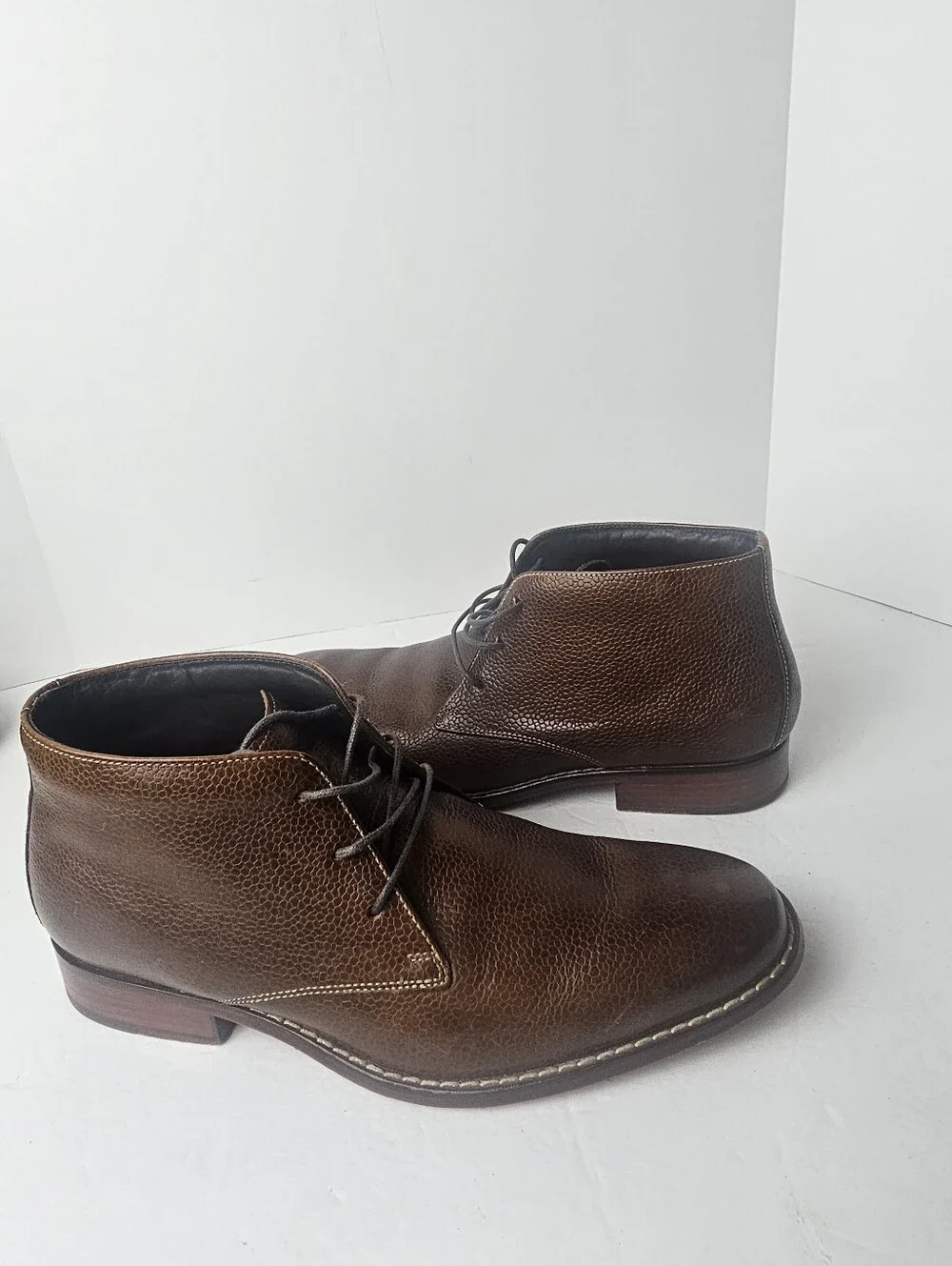 Cole Haan Air‎ Colton Chukka Boots Textured Grain Finish 8.5M Lace Up Style Prep
